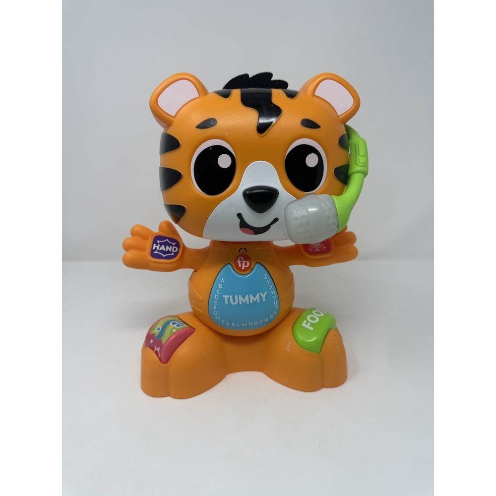 Fisher Price Link Squad Bop Groove Tiger Interactive Learning Toy for Kids WORKS